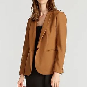J.Crew Camel Wool Flannel Parke Blazer in Size 4P